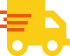 An icon of a yellow truck with orange lines on it