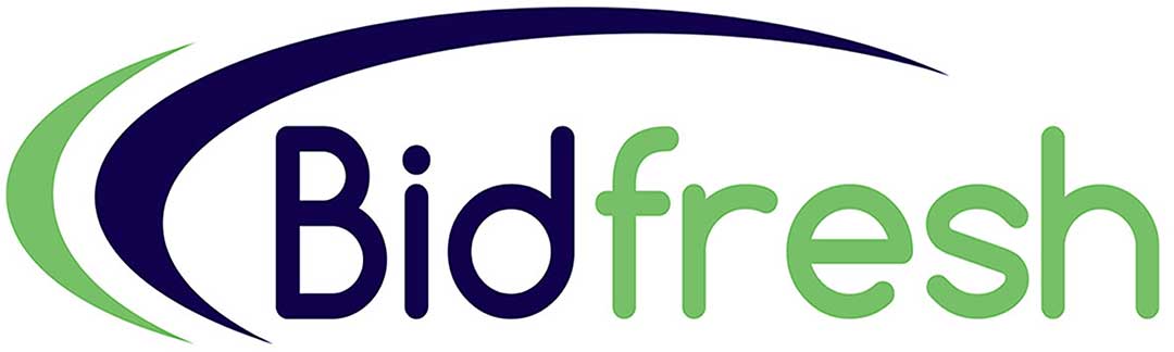 Bidfresh logo blue and green