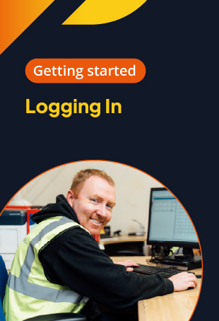 logging in